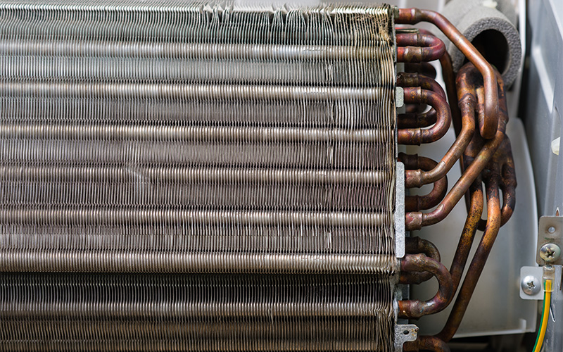Aircon evaporator coil