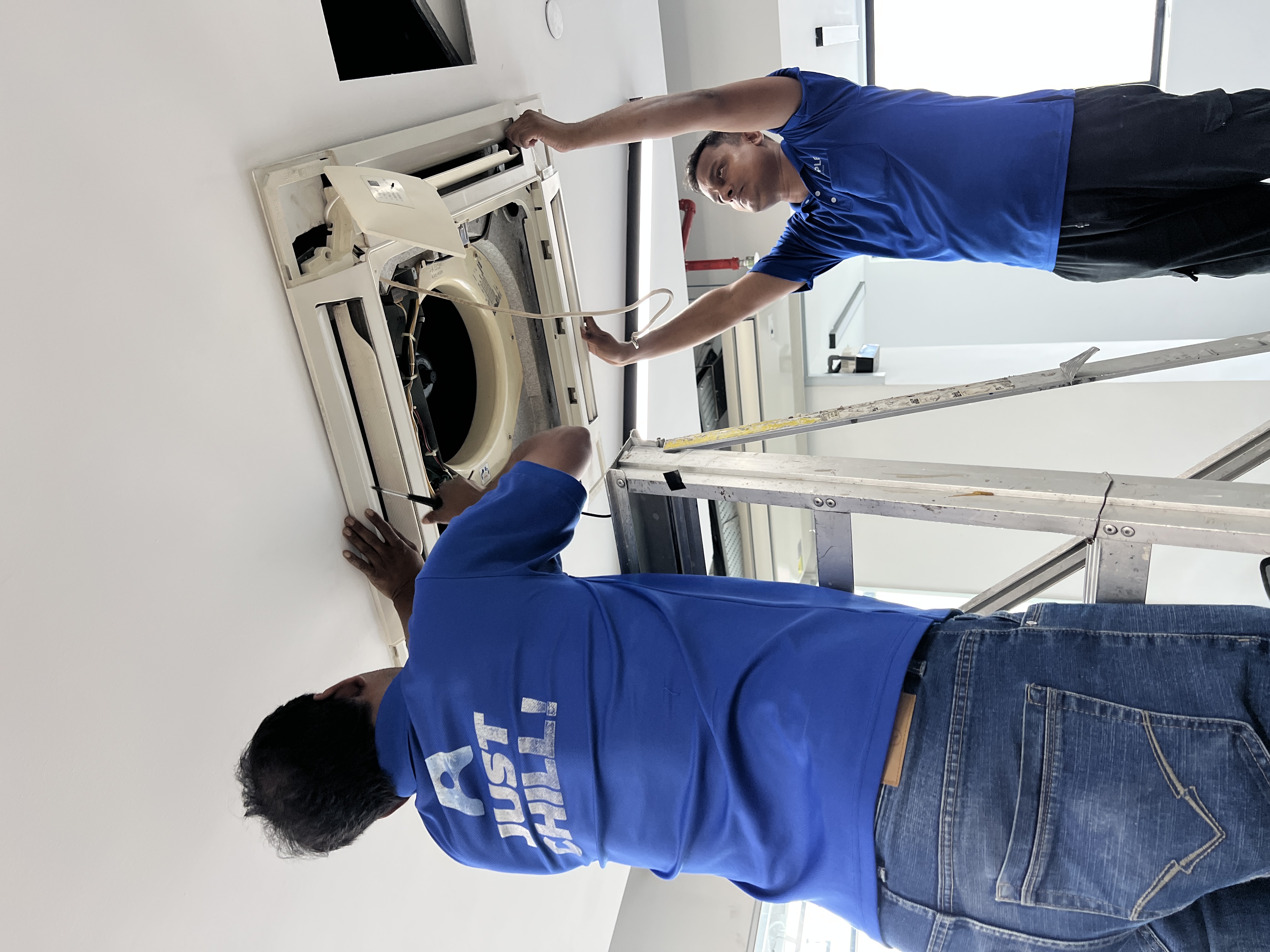 Cassette aircon installation