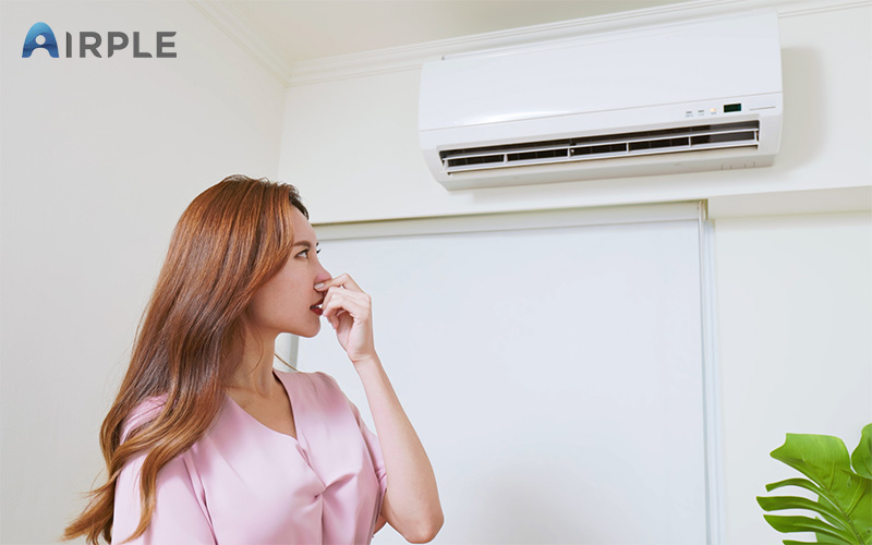 Person affected by aircon smell