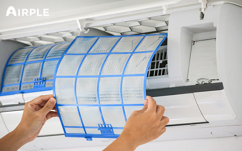 Replacing aircon filters