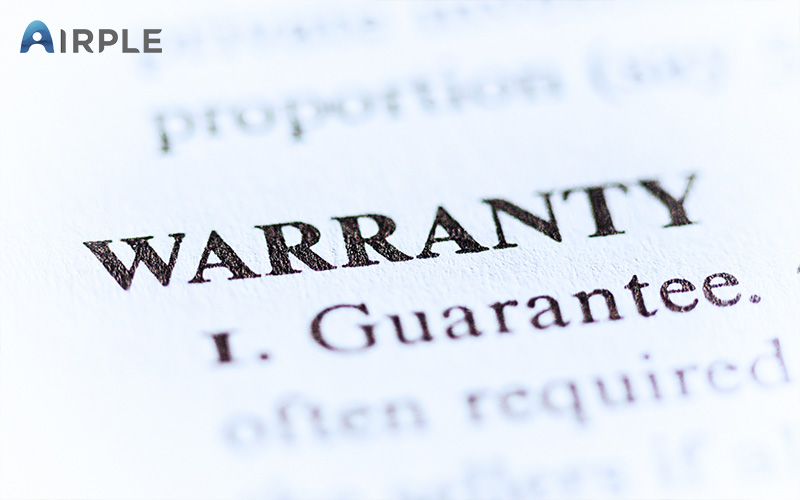 Warranty from Airple