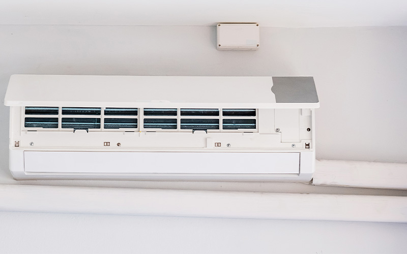 Concealed aircon piping